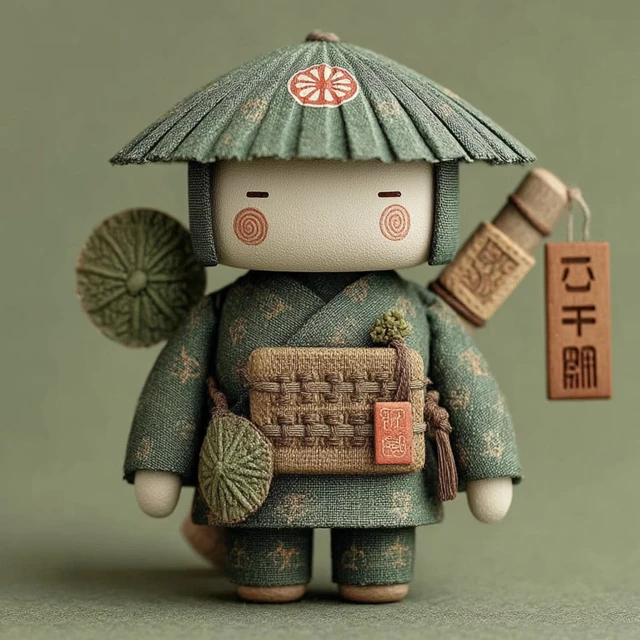 Chinese Oil Paper Umbrella Blind Box Toy Design