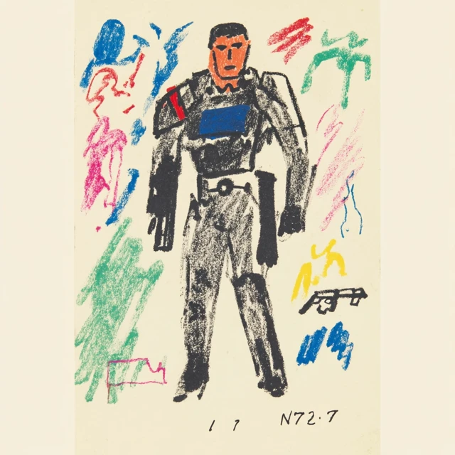 Mass Effect N7 Shepard Hand-Drawn Art