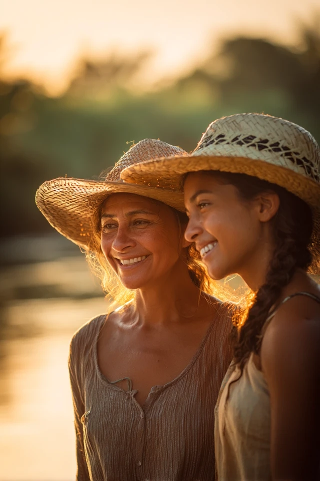 Brazilian Fisherwomen Portrait Golden Hour Photography
