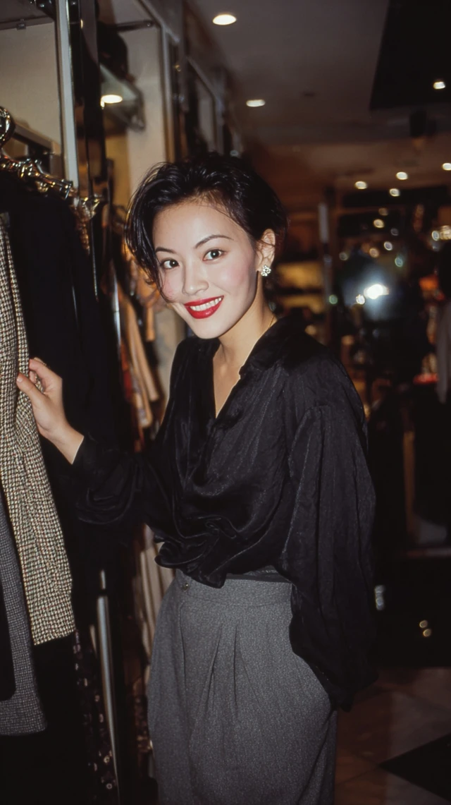 Hong Kong Beauty 1996 Vintage Photo