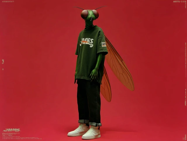 Fly Humanoid Model Photography