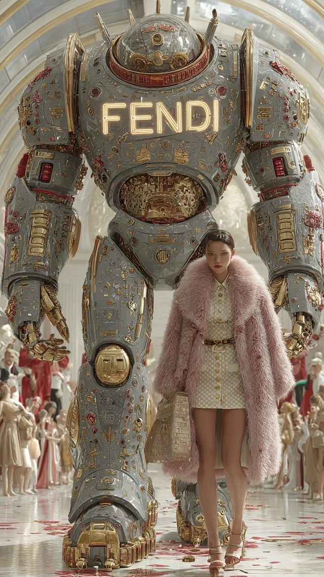 FENDI Cyberpunk Fashion Guardian Rome Runway