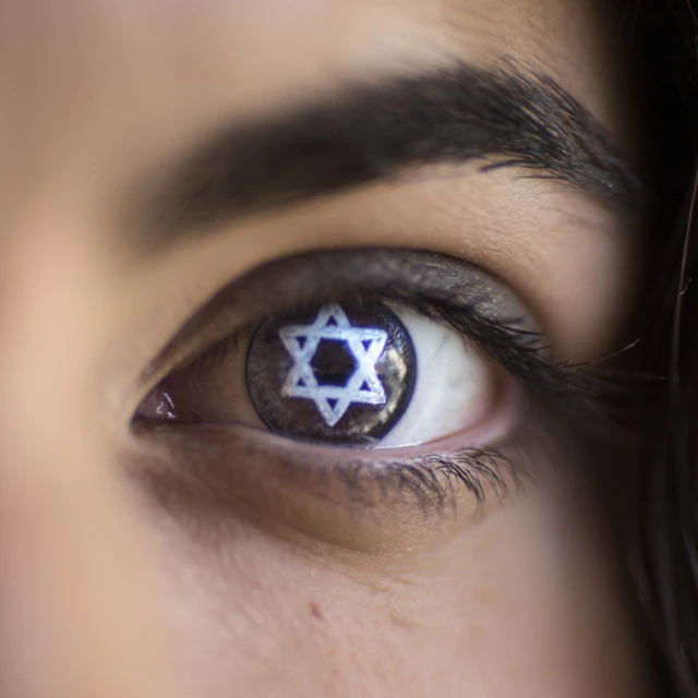 Eye with a Star Symbol Intricate Details