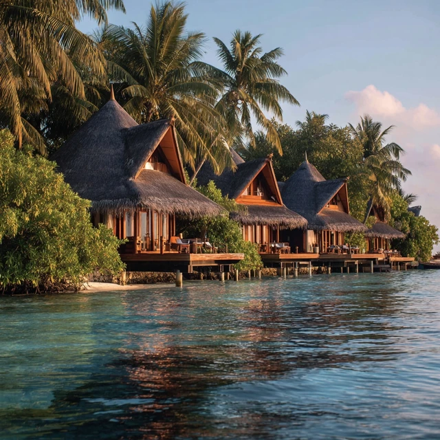 Baros Maldives Luxury Overwater Villas Sunset View