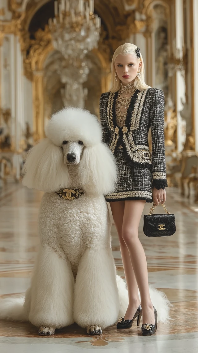 Chanel Poodle Luxury Fashion Editorial