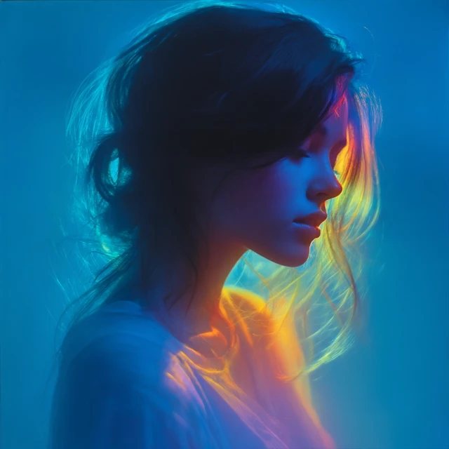 Ethereal Portrait of a Young Woman Abstract Photography