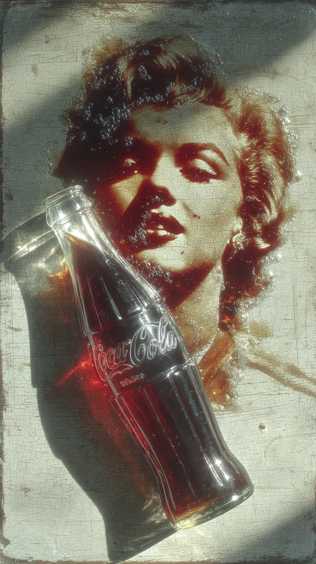 Marilyn Monroe Coca Cola Art Portrait