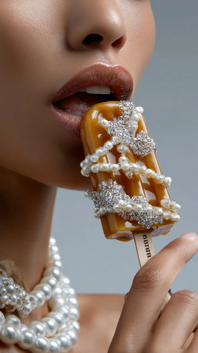 Burberry Ice Cream Popsicle with Gems and Pearls