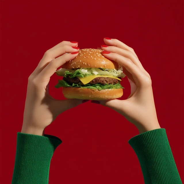 Delicious Hamburger Food Photography Close Up