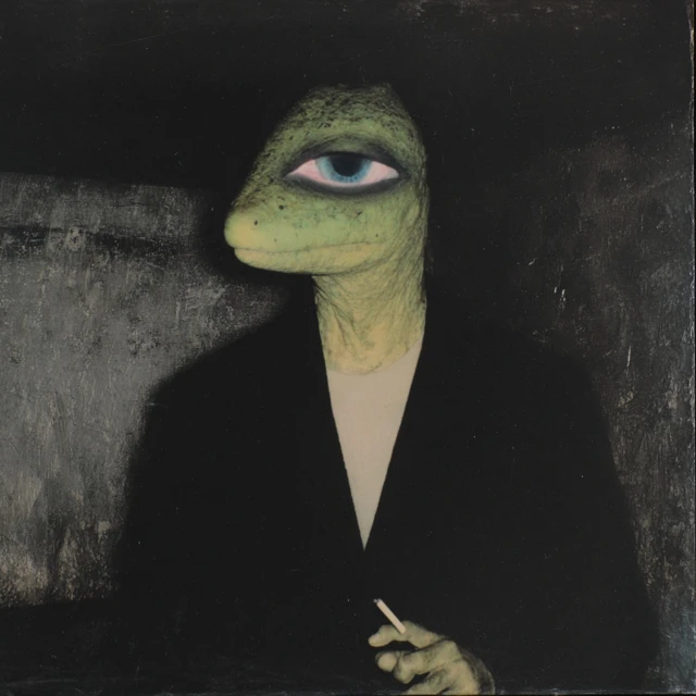 Lizard King Surreal Portrait