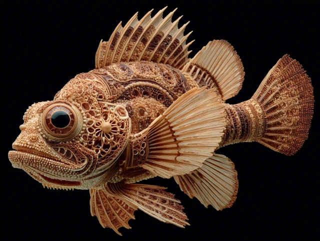 Müsli Fish Art: Ultrarealistic and Detailed Artwork