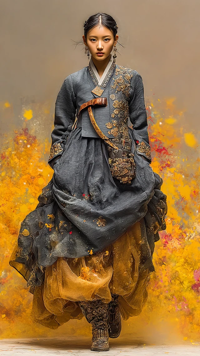 Idol Woman in Hanbok Inspired by Hephaestus