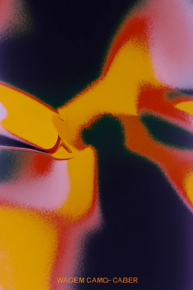 Abstract Black and Yellow Poster Design