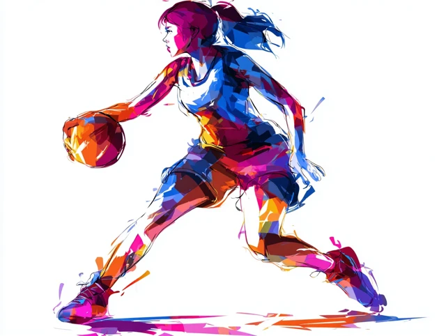 Basketball Player Silhouette Modern Art