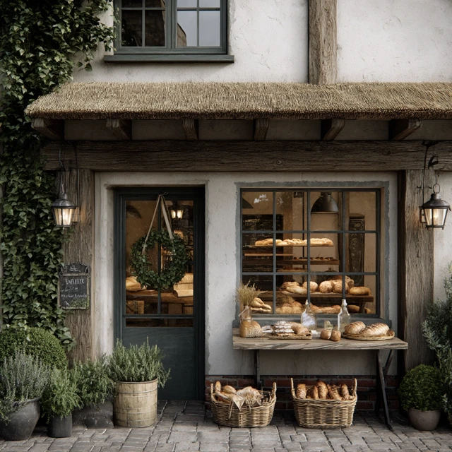 British Countryside Bakery Exterior Photo