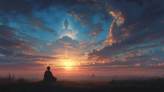 Dawn Meditation Landscape - Peace and Serenity