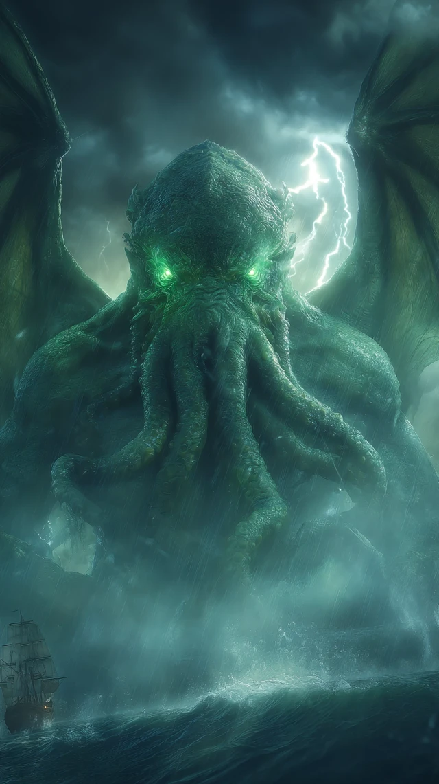 Cthulhu Rises: Epic Storm Scene