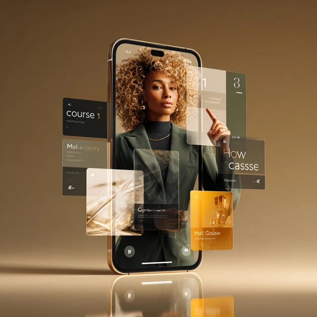 Luxury Smartphone Education Woman Course App