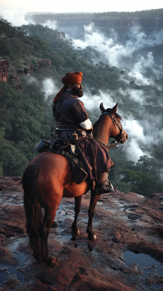 Maratha Chieftain Watches Delhi Burn
