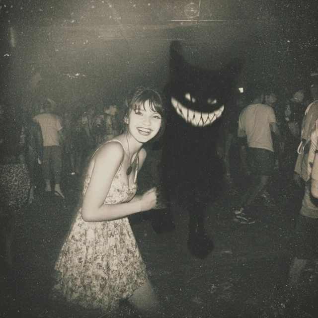 Rave Kitten and Shadow Demon Found Footage Photo