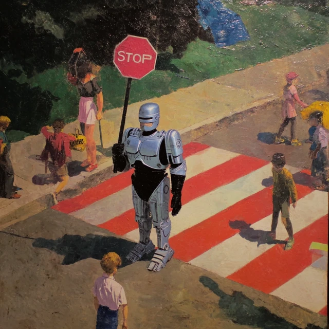 RoboCop Crossing Guard Ed Hopper Style
