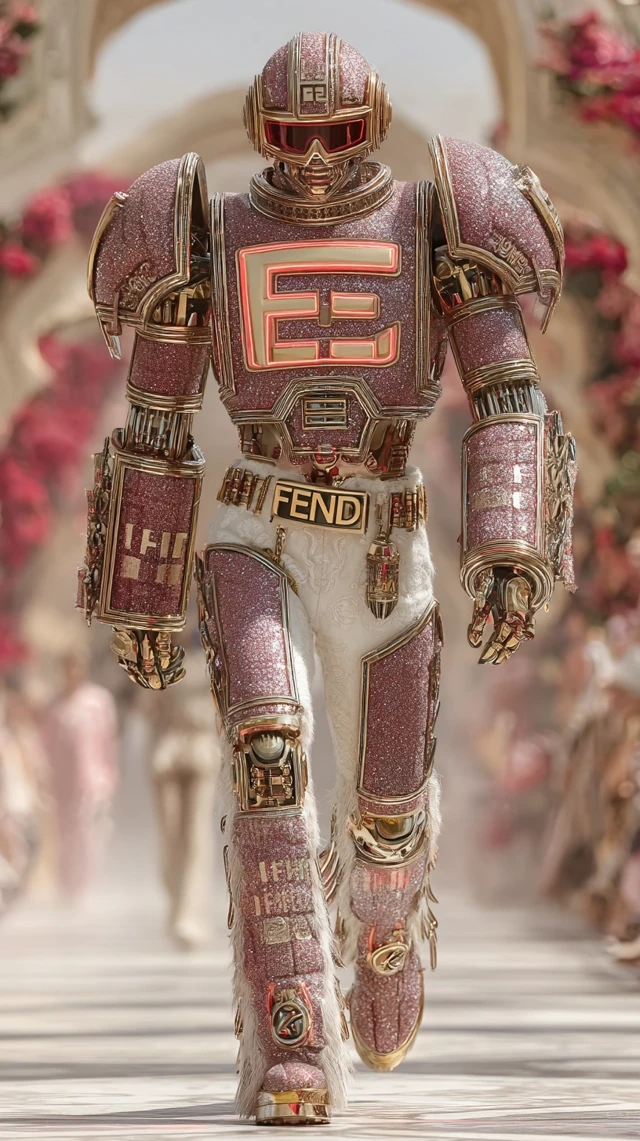 FENDI Cyberpunk Fashion Guardian Rome Runway