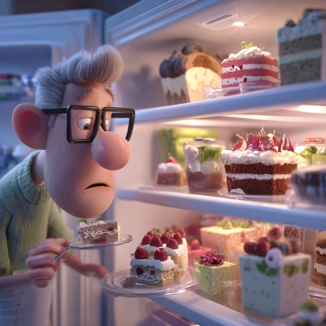 3D Animated Character Craving Desserts