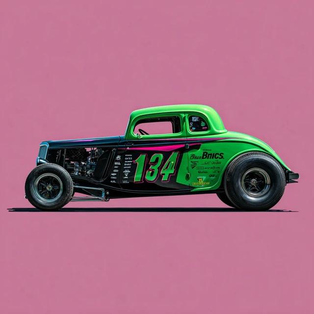 BRISCA 34 Ford Coupe Race Car Bold Livery Design