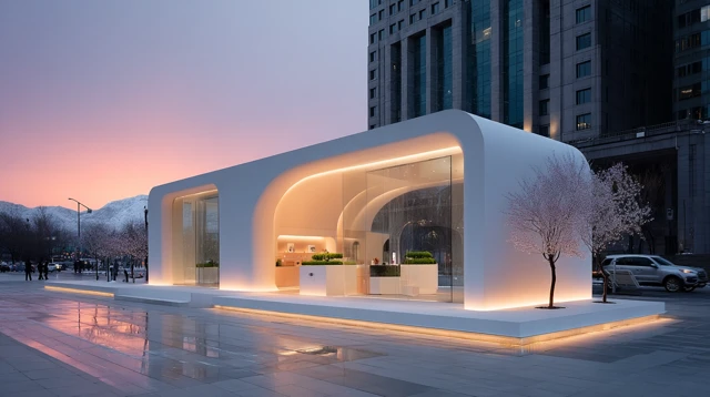 Modern Architectural Pop Up Store Design