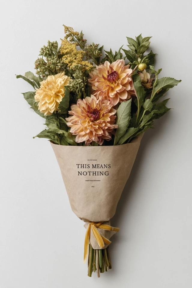 Dahlia Bouquet Floral Arrangement Studio Photograph