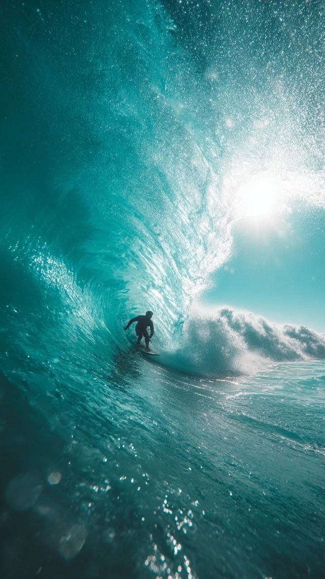 Ocean Wave Surfer Summer Vibe