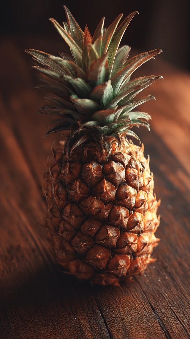 Fresh Pineapple Macro Photography