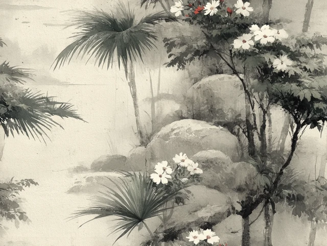 Yoji Shinkawa Style Tropical Garden Art