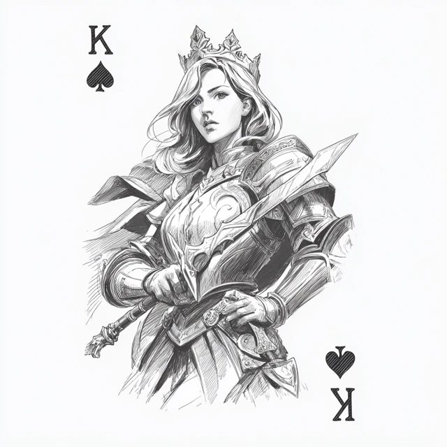 King of Spades WoW Character Illustration