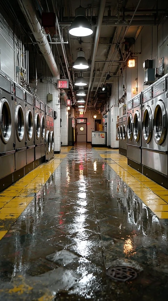 Shoe Cleaning Workshop Machines Interior