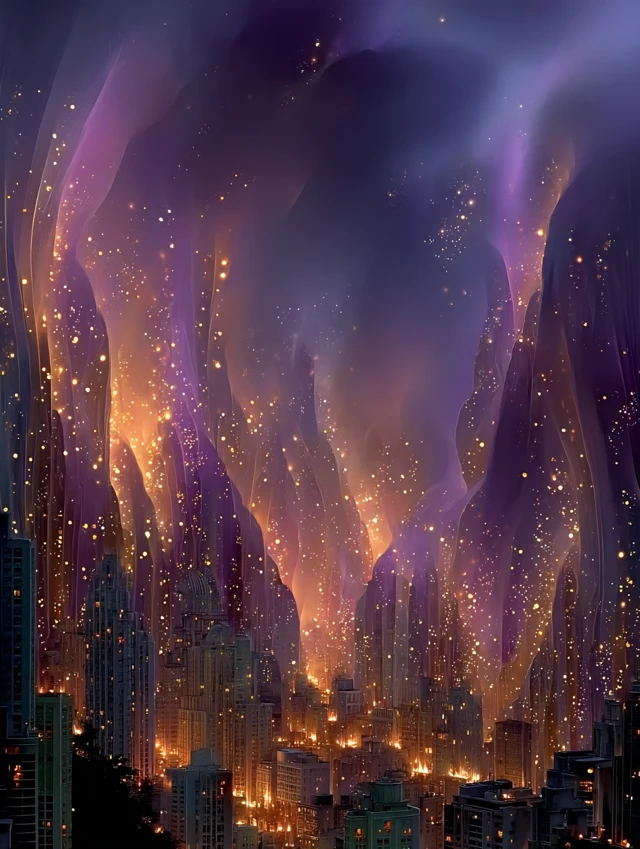Nightmare City Awakens Lullaby Sprites Digital Painting
