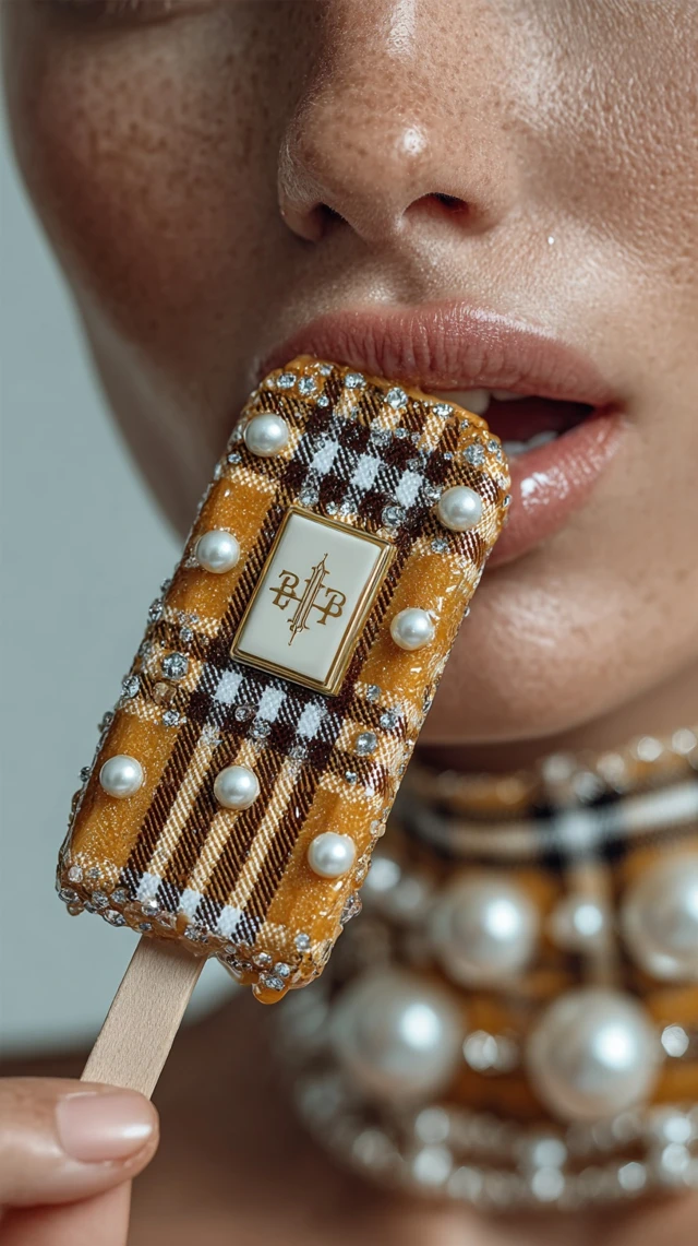 Burberry Ice Cream Popsicle Luxury Fashion 4K