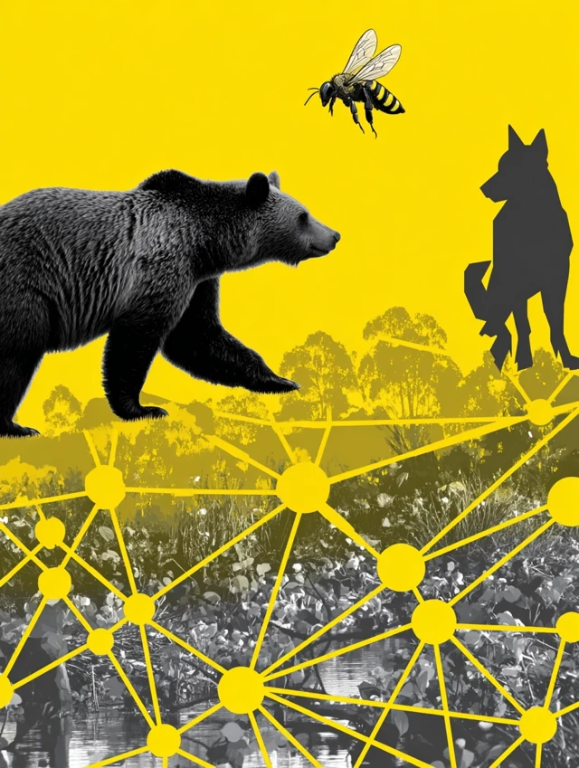 Keystone Species Impact Illustration