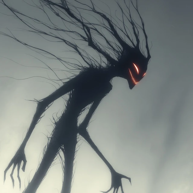 Horrifying Silhouette Creature of Darkness