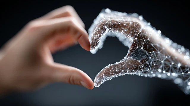 Digital Love Heart Connection Technology
