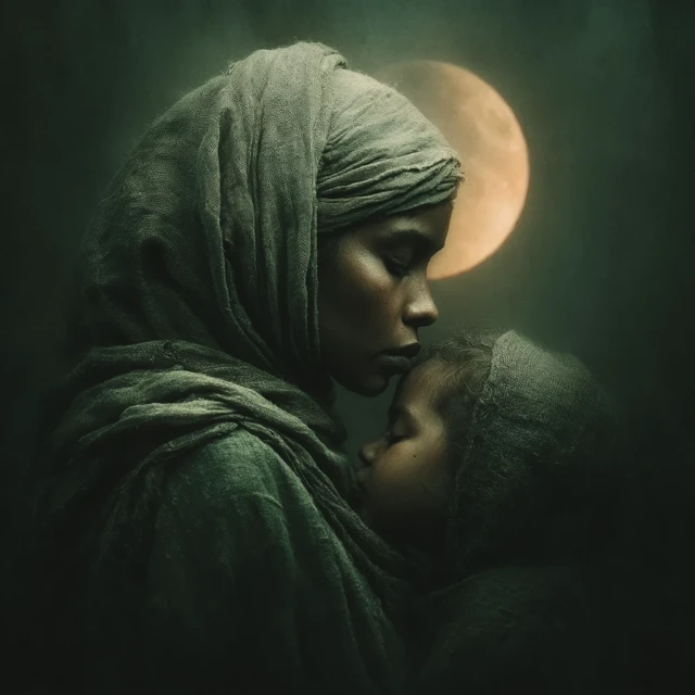 Mother and Child Surreal Art: Holy and Beautiful