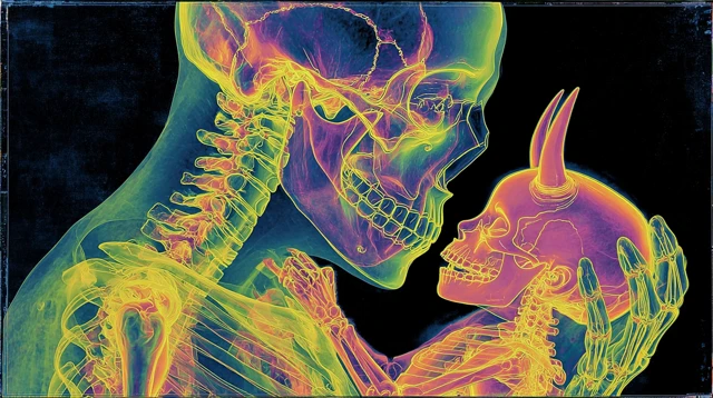 Angiography Skeleton Family Illustration
