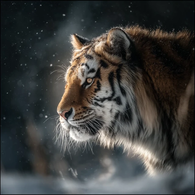Majestic Tiger Portrait Stunning Wildlife Photography