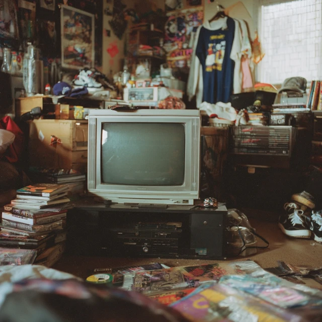 1991 Hip Hop Bedroom with Vintage TV
