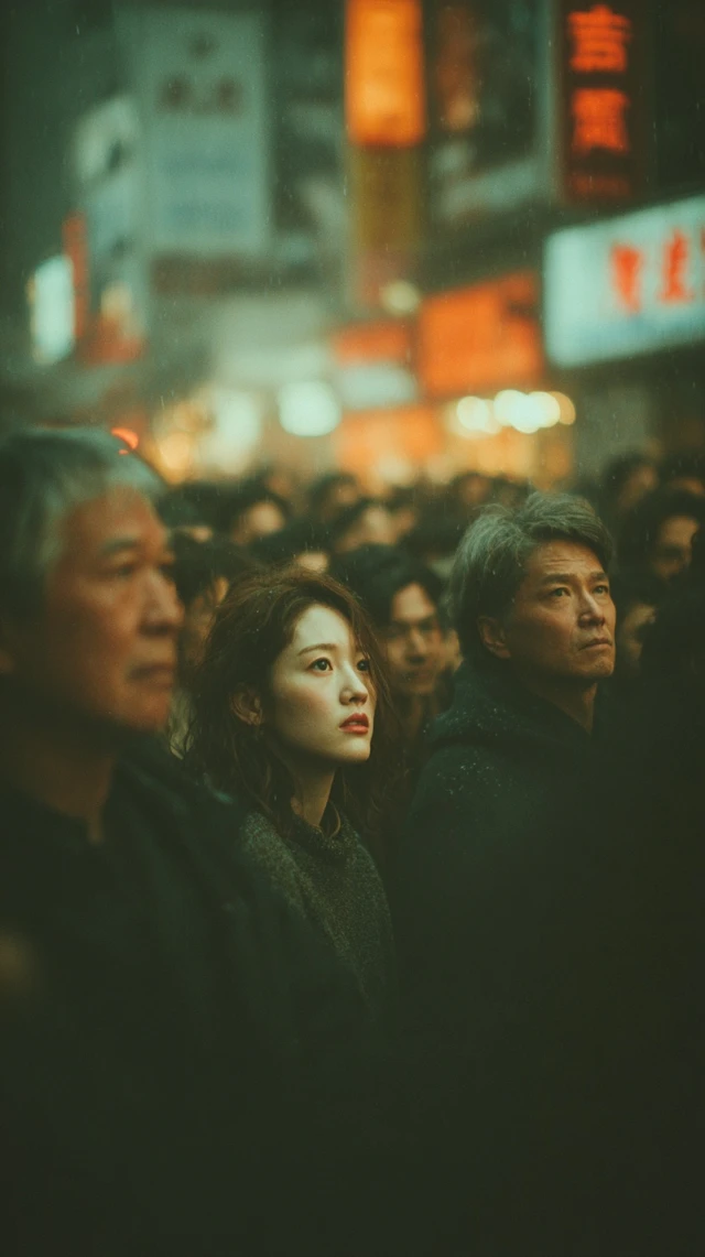 Shibuya Election Speech Close Up Cinematic