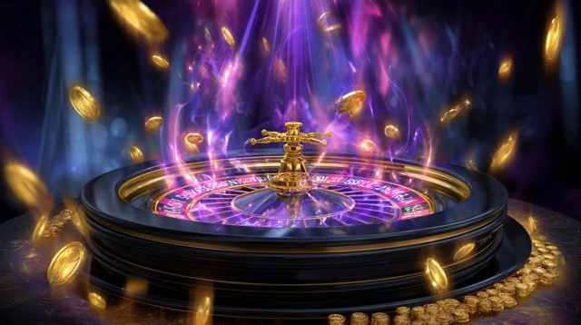 Fantasy Casino Roulette Jackpot Illustration