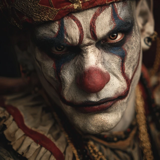 Nephilim Clown A Creepy Photo of a Dark Jester