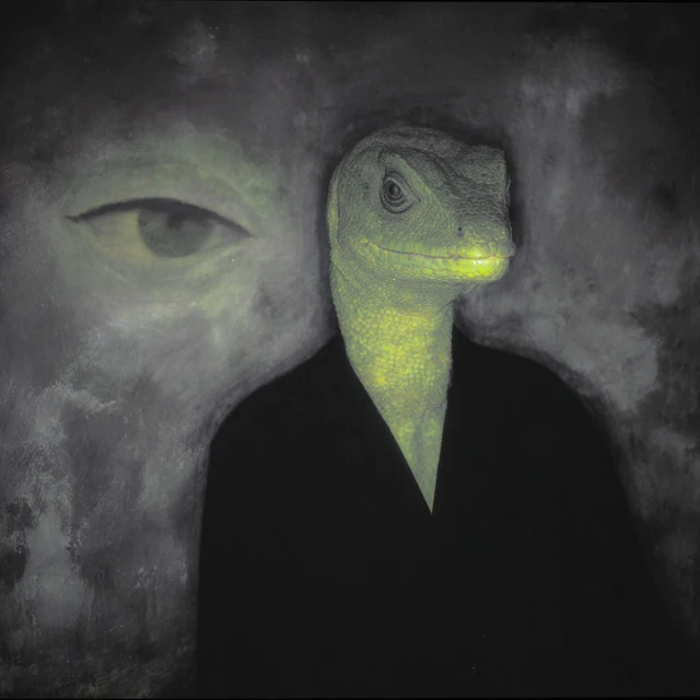 Lizard King Surreal Portrait