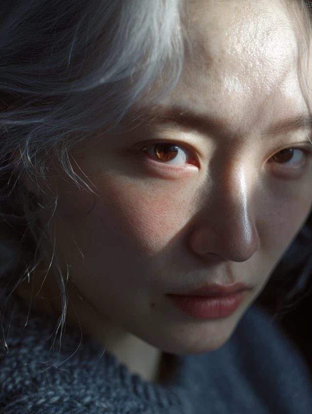 UltraRealistic Portrait Photography Closeup