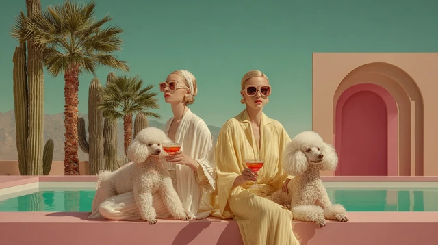 Mid Century Modern Palm Springs Poolside Glamour